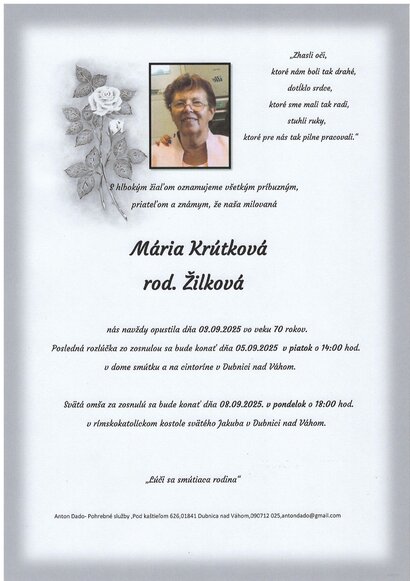 S hlbokou úctou a vďakou budeme spomínať! 