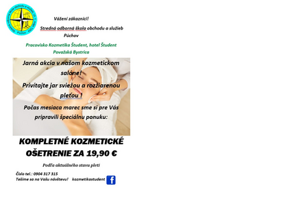 Jarná akcia v našom kozmetickom salóne!