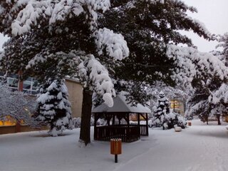 2_Zimné ráno na školskom dvore