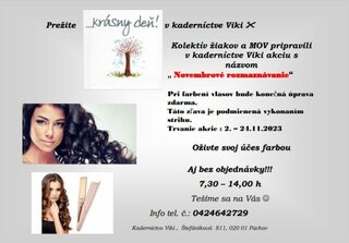 krásny deň v kaderníctve VIKI