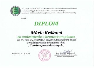 Marie Kršková_ diplom