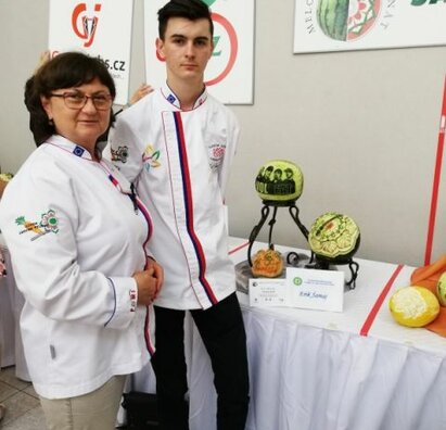 Erik Šamaj tretí na medzinárodnej súťaži v carvingu