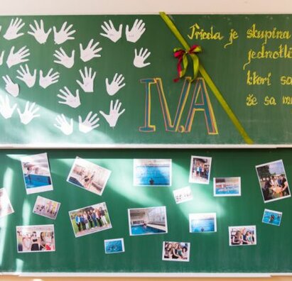 Pečatenie triednej knihy IV.A triedy