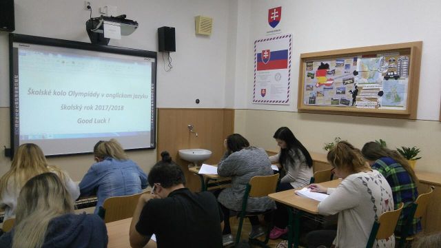 Školské kolo Olympiády v anglickom jazyku
